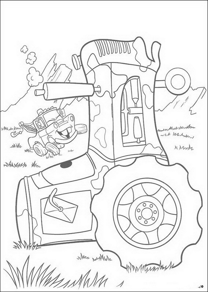 Plansa de colorat cu Cars pixar 85 218